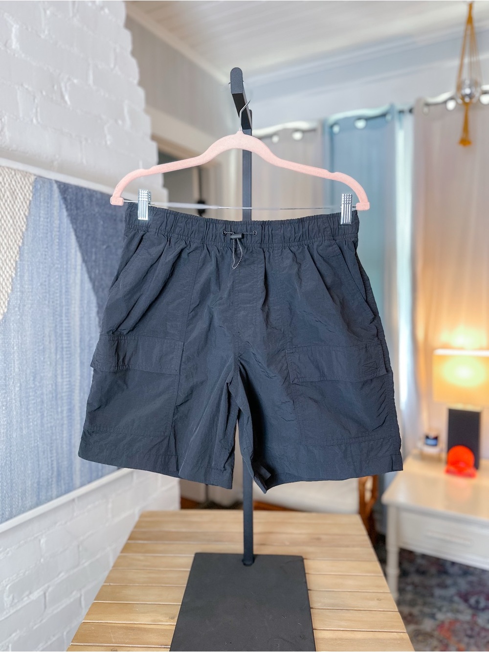 Cotton On Black Cargo Pocket Lightweight Shorts